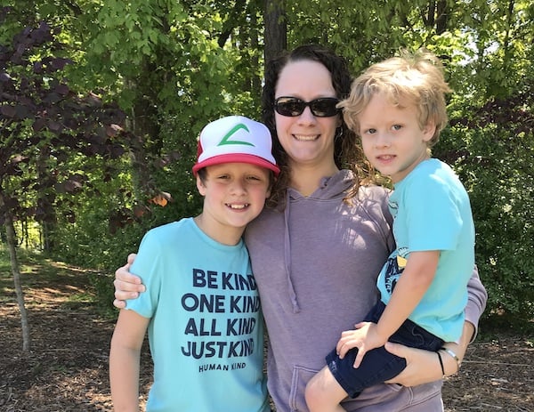Liz and her two sons
